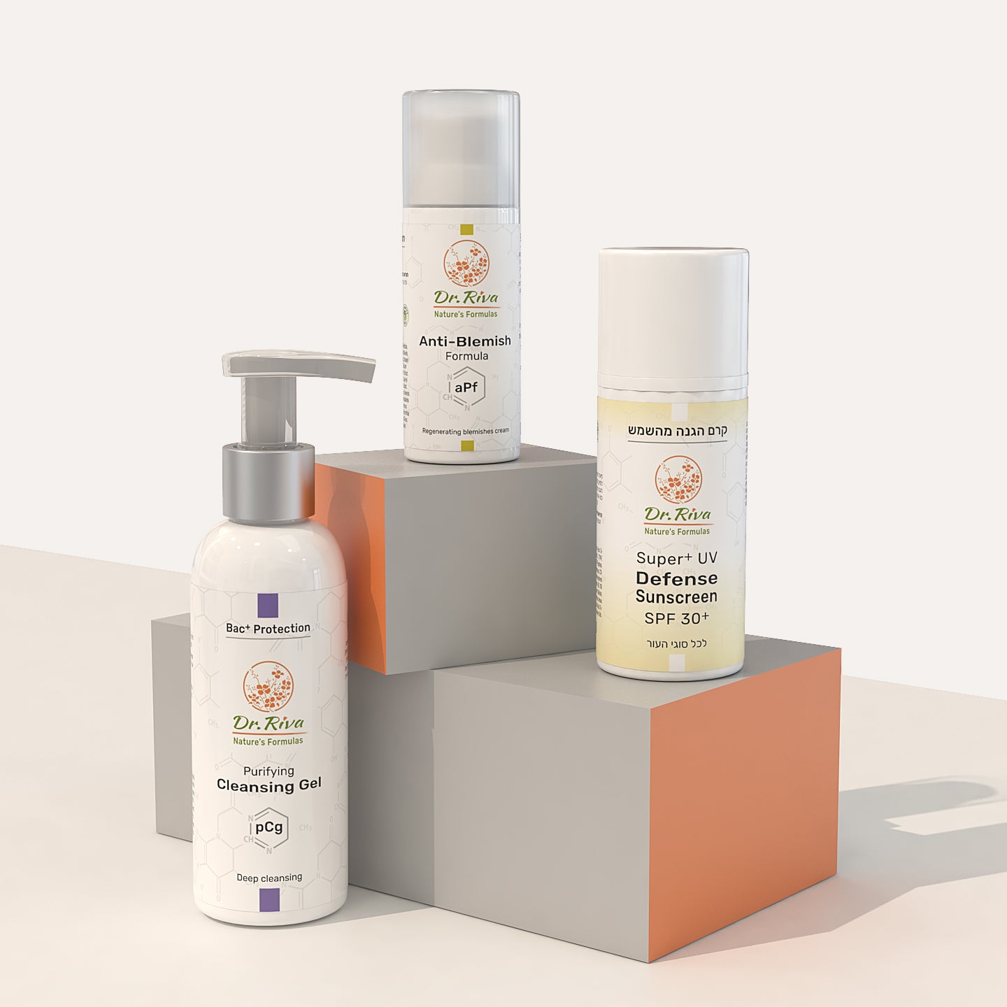 מארז לאקנה, ניקוי והגנה | AcneClean&Defense