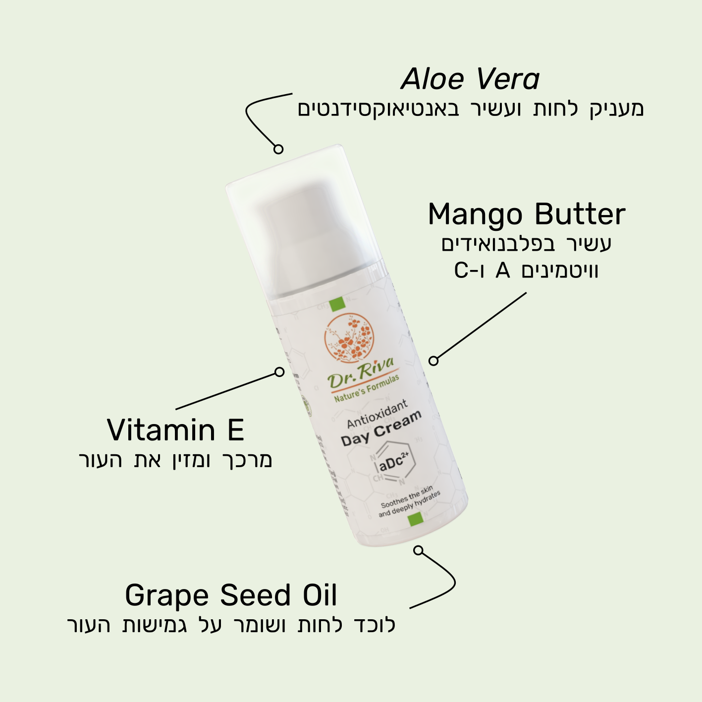 אינפוגרפיקה של קרם יום נגד חמצון