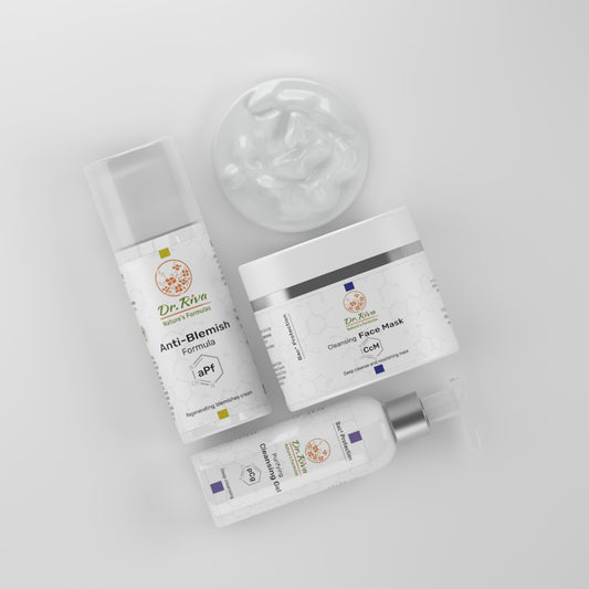 מסכת פנים נגד פגמים וקרם ניקוי