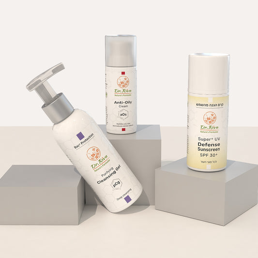 מארז לעור שומני והגנה מהשמש | Balance&DefenseCore