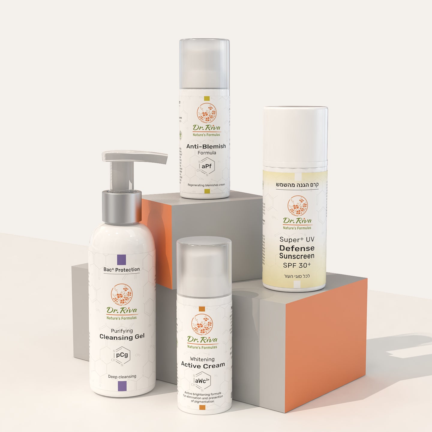 מארז לטיפול בפצעונים/פוסטאקנה וכהויות | ClearBright Shield Four