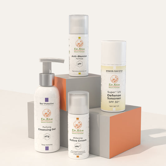 מארז לטיפול בפצעונים/פוסטאקנה וכהויות | ClearBright Shield Four